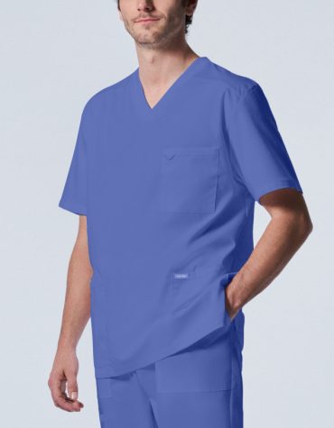 Landau Proflex Men's 4-Pocket V-Neck Scrub Top